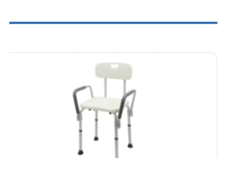 Chaise de douche avec accoudoirs