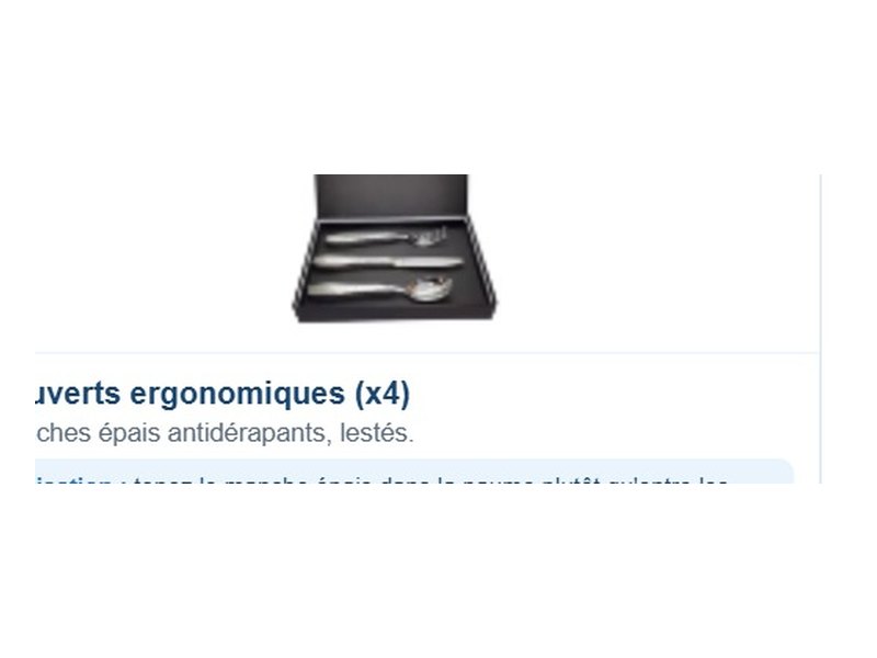 Couverts ergonomiques (set de 4)